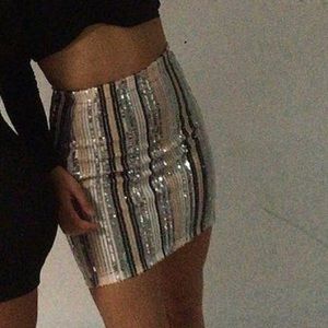 Sequin skirt